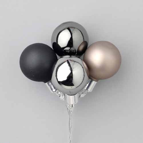 Black Pewter Cluster Ornaments
