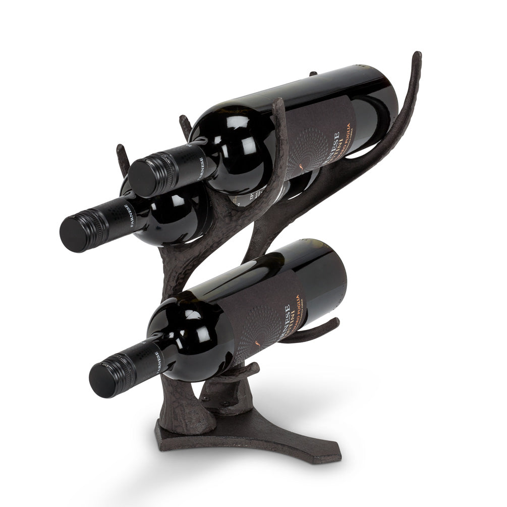 Cast Iron Antler Wine Rack