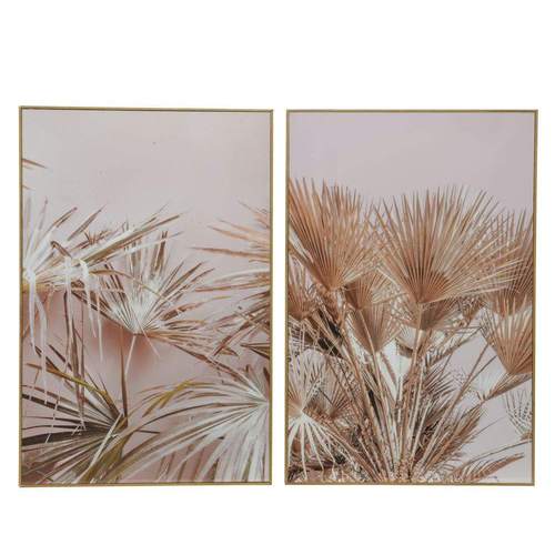 Wood Fan Palm Wall Décors