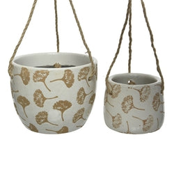 White Hanging Dandelion Pots