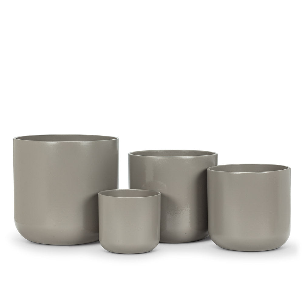 Smooth Classic Dark Grey Planter - Three Sizes