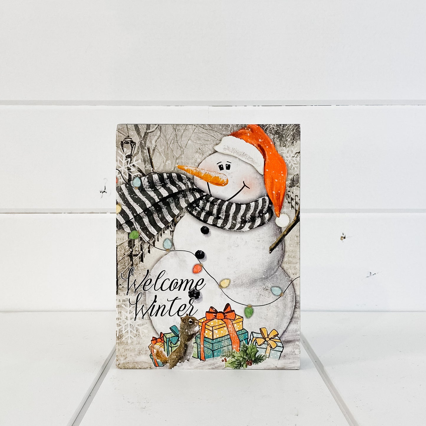 Snowman Plaque