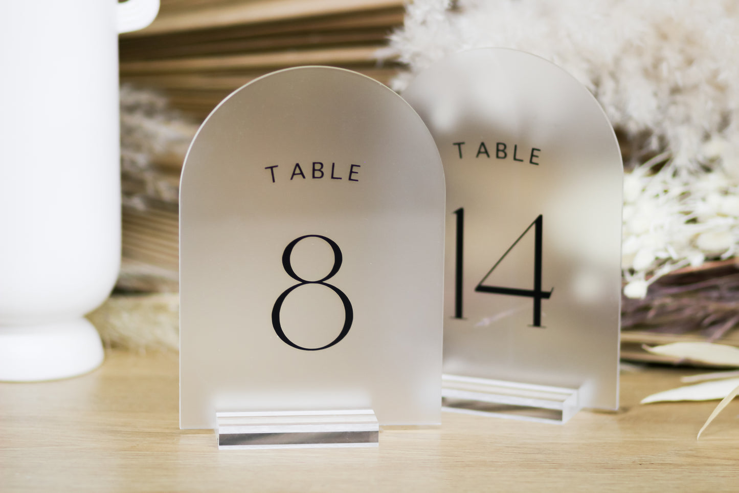 Rental Table Numbers | Frosted Arch