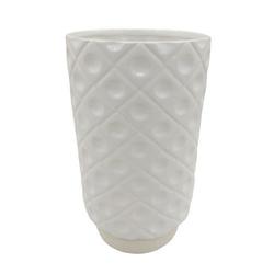 White Imprinted Vase