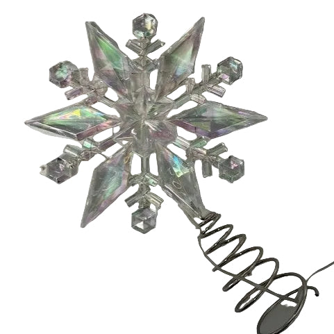 Iridescent Tree Topper- Lights up