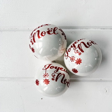 Joyeux Noel Ball Ornament