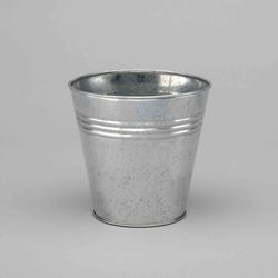Grey Galvanized Metal Pot Cover