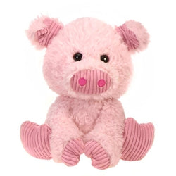 Pink Plush Scruffy Sitting Pig
