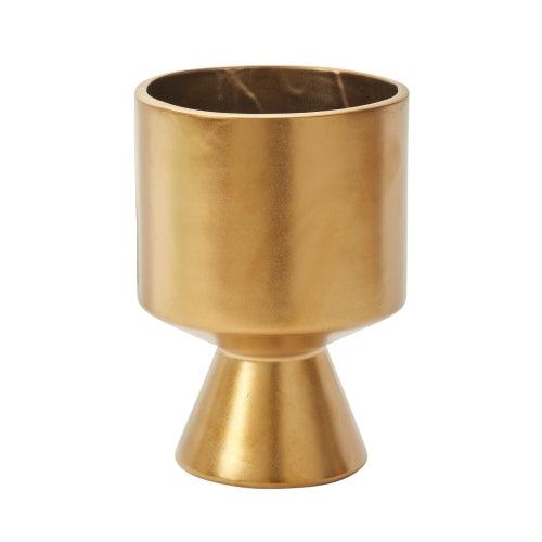 Gold Ceramic Footed Design Urn