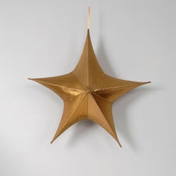Metallic Gold Fabric Star