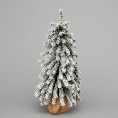 Green Flocked Mini Pine Tree