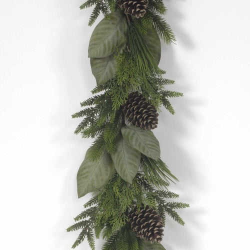 Magnolia Pine Garland Green