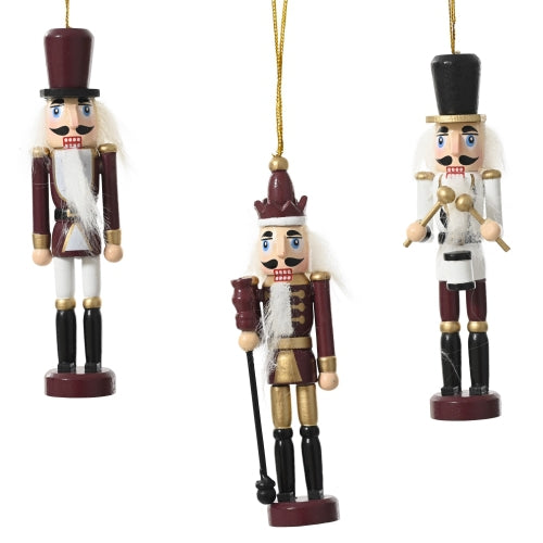Burgundy Nutcracker Ornament