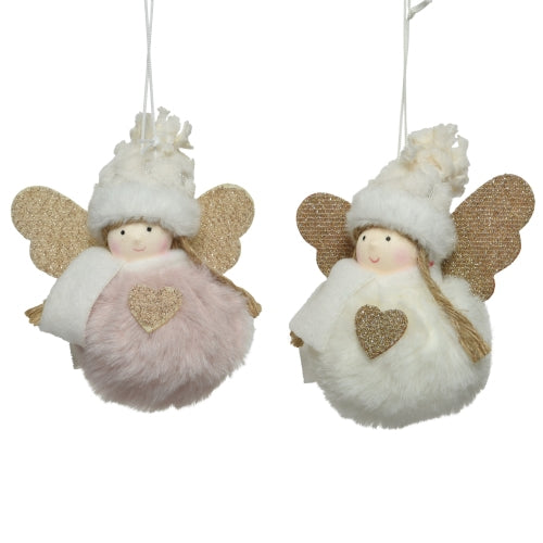 Faux Fur Angels- Pink or White