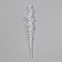 Iridescent Twisted Icicle Ornament