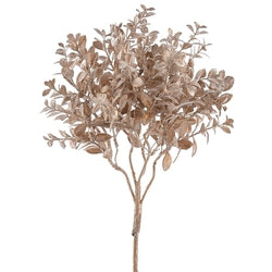 Sparkled Gold Boxwood Spray