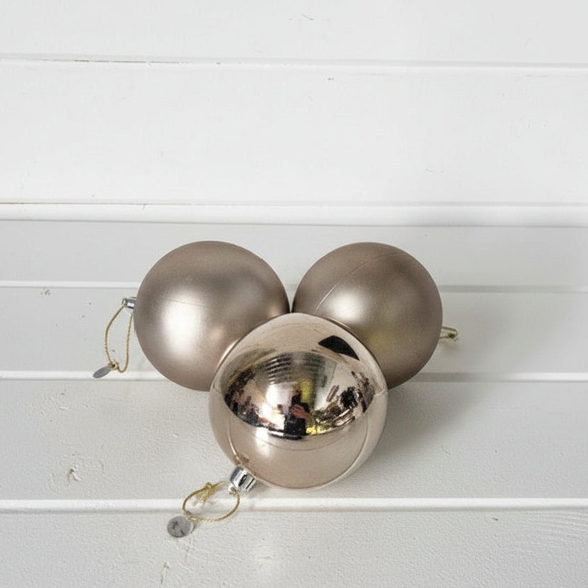 Champagne Smoked Ball Ornament
