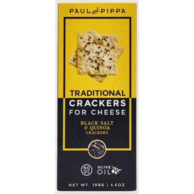 Paul & Pippa Vegan Crackers - Black Salt & Quinoa