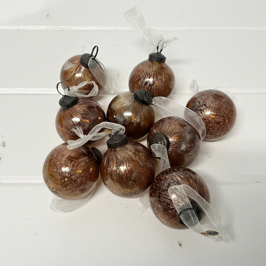 Bronze Glass Ornaments