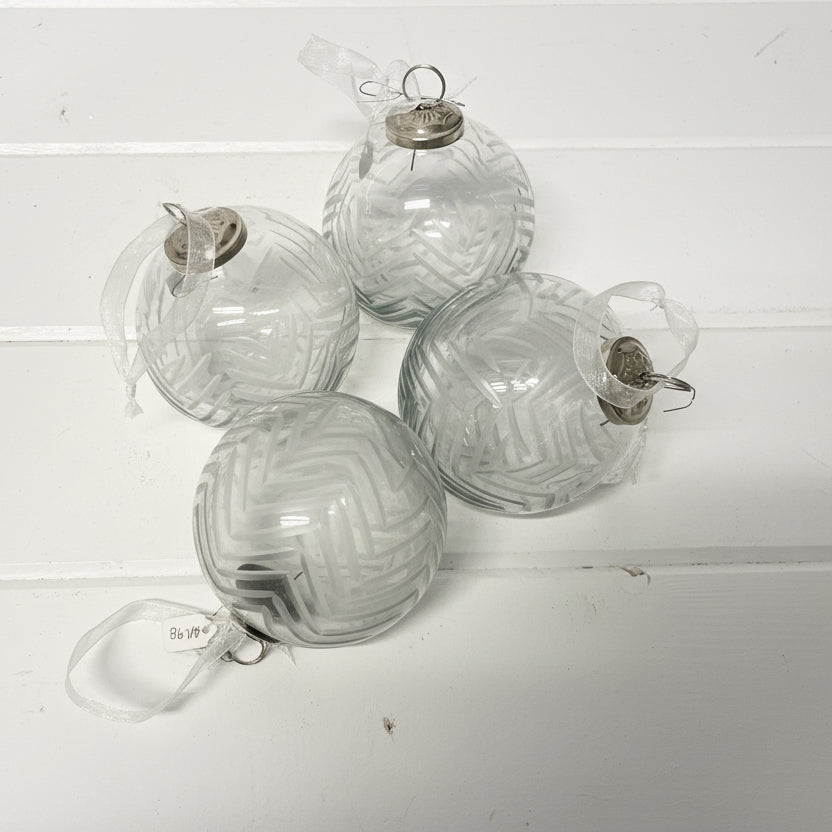 Smoked Glass Patterned Ornamental