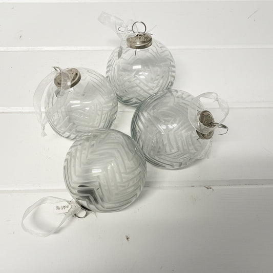 Smoked Glass Patterned Ornamental