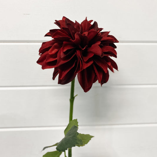 Burgundy Polyester Dahlia