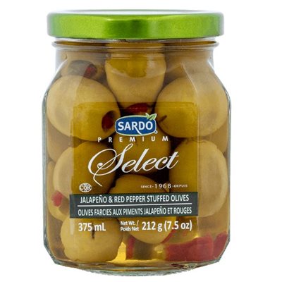 Sardo Jalapeno & Red Pepper Stuffed Olives