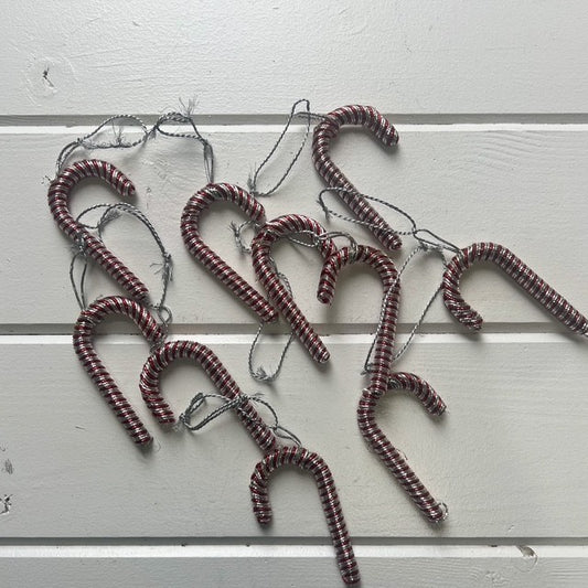 Silver & Red Candy Cane