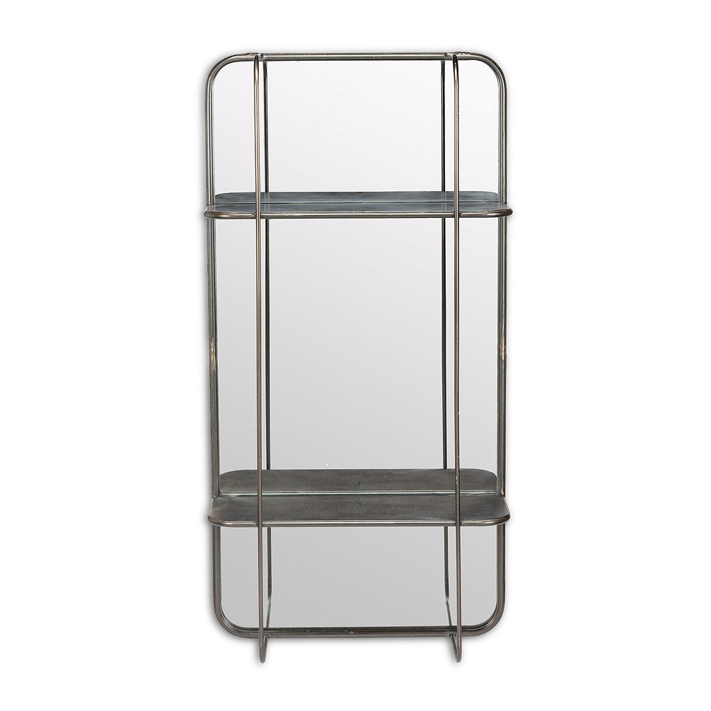 Rectangle Mirror with Shelves
