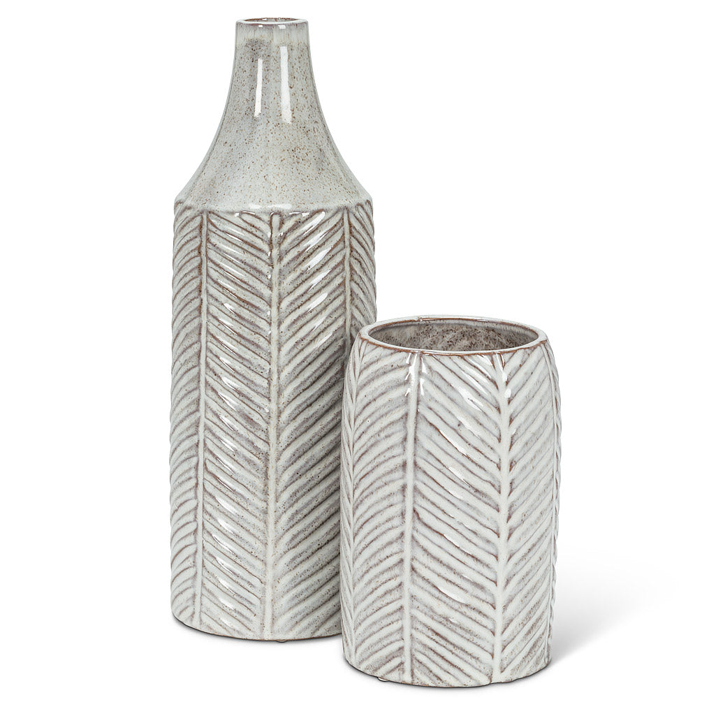 Herringbone Vase - Two Sizes