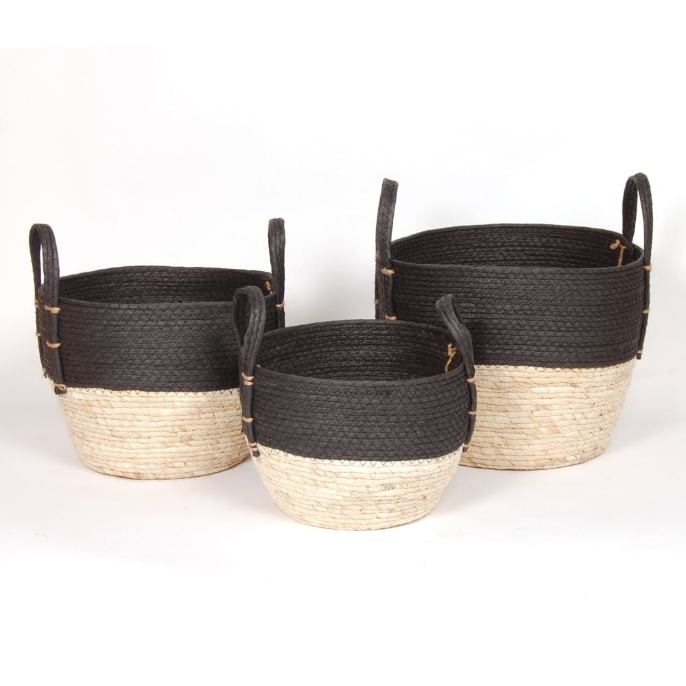 Black + Natural Baskets