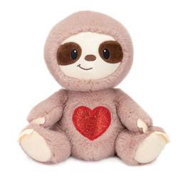 Sloth Plush with Red Heart