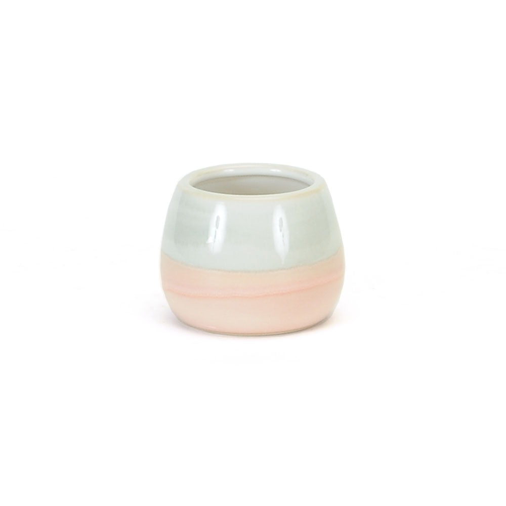 Blush Grey White Pot