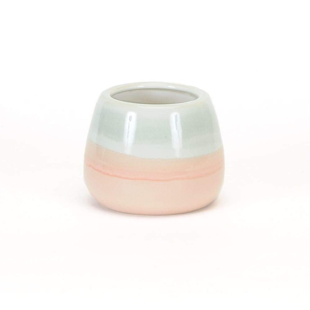 Blush Grey White Pot