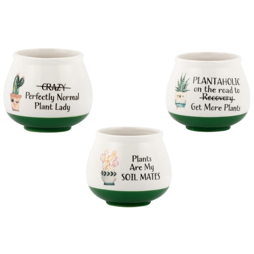 White/Green Funny Plant Sayings