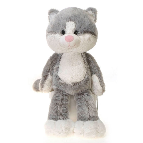 Grey Fuzzy Folk Cat