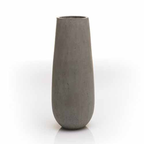 Tall Grey Concrete Newport Vase