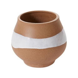 Terracotta & White Ceramic Middleton Vase