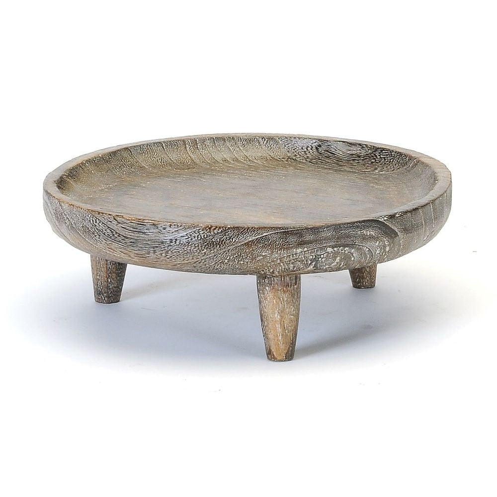 Wood Display With Legs/Round