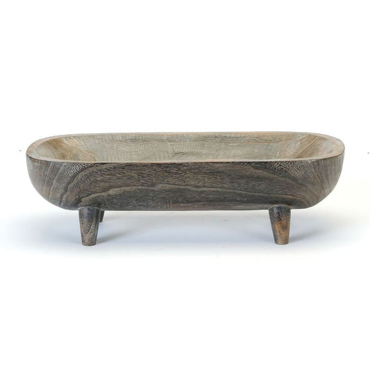 Carved Wood On Legs/Oval