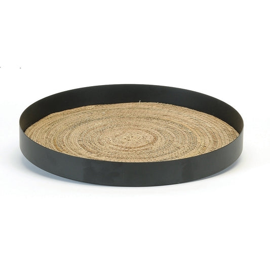 Banana Leaf & Metal Tray