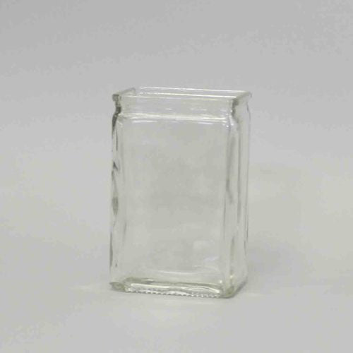 Clear Glass Rectangle Vase
