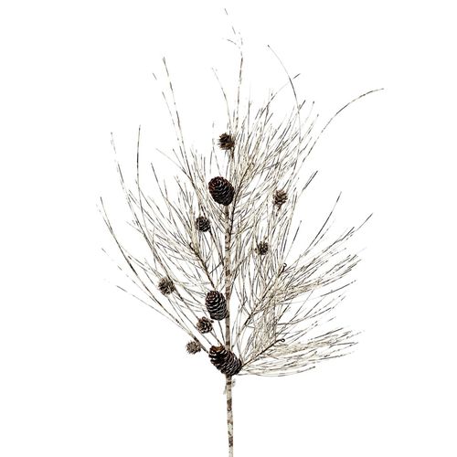 34" Weathered Pine with Cone