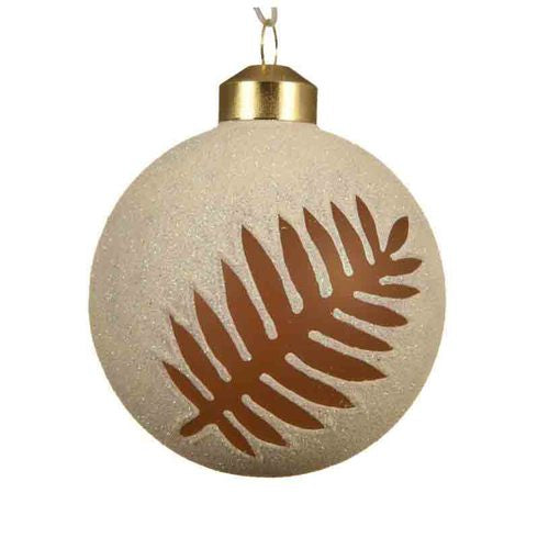 Glitter/Glass Leaf Ornament