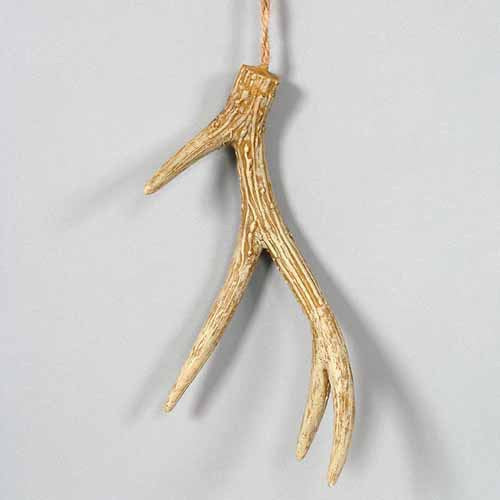 Natural Antler Ornament w/Twine Hanger