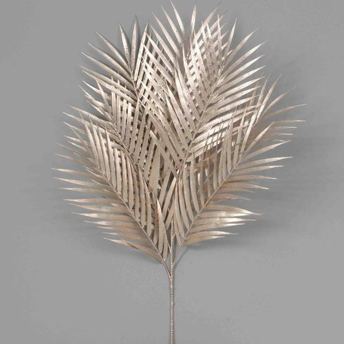 Champagne Palm Leaves with subtle sparkle