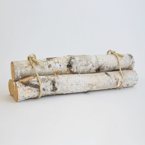 White Natural Birch Log Bundle