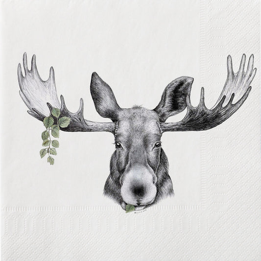 Christmas Moose Napkin