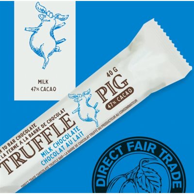 Truffle Pig 47% Cacao Milk Chocolate Bar