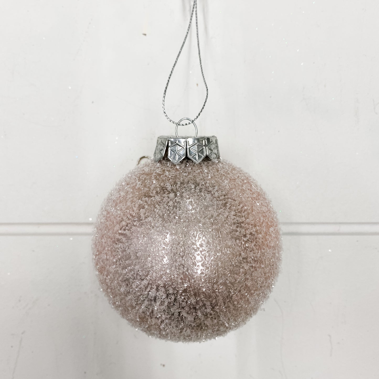 Frosted Ball Ornament